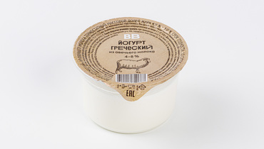 Изображение товара Греческий йогурт из овечьего молока 4-8% ВкусВилл 100 г натуральный продукт