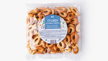 Изображение товара Сушки ВкусВилл Стайка рыбок 200 г натуральный снек к чаю