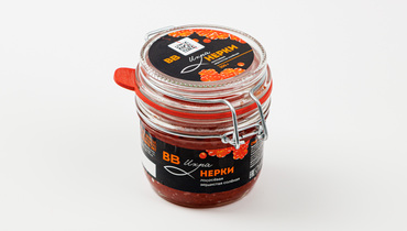 Изображение товара Икра нерки лососевая зернистая соленая 200 г ВкусВилл