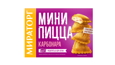 Изображение товара Мини-пицца Мираторг Карбонара замороженная 250 г