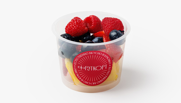 Изображение товара Фруктовый микс ВкусВилл ананас клубника голубика малина 150 г