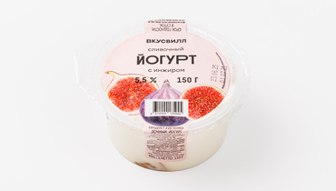 Изображение товара Йогурт сливочный с инжиром 5,5%