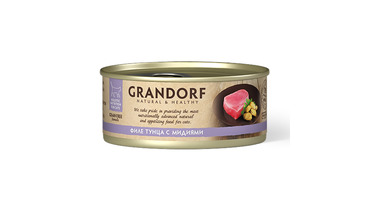 Изображение товара GRANDORF Корм влаж.филе тунца с мидиями д/кошек конс.70г