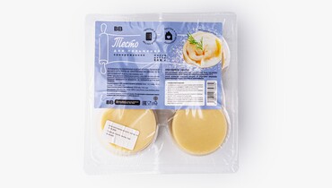 Изображение товара Тесто для пельменей зам. 500 г ВкусВилл бездрожжевое быстрое приготовления