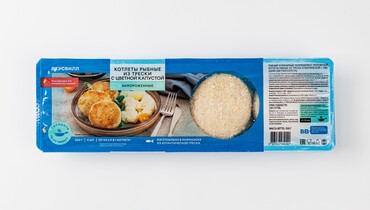 Изображение товара Котлеты рыбные из трески с цветной капустой зам., 300 г