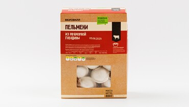 Изображение товара Пельмени из мраморной говядины ВкусВилл 800 г натуральные и вкусные