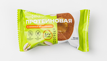 Изображение товара Конфета протеиновая с начинкой "Фисташка"