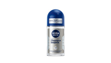 Изображение товара Мужской шариковый дезодорант-антиперспирант Nivea Серебряная защита 50 мл