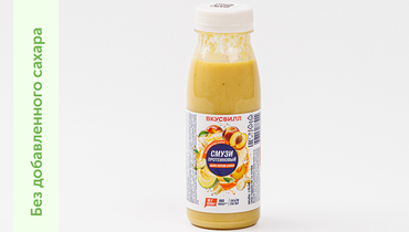 Изображение товара Протеиновый смузи Дыня-персик-банан 250 мл ВкусВилл