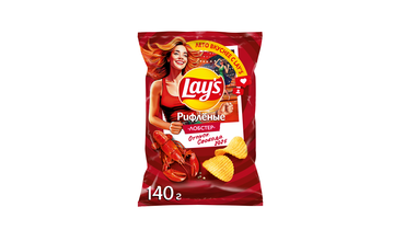 Изображение товара Чипсы картофельные Lay`s рифленые со вкусом Лобстера 140 г