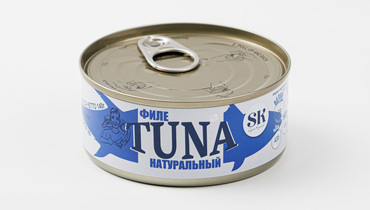 Изображение товара Тунец (скипджек) филе натуральный, 140 г