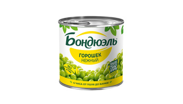 Изображение товара Зеленый горошек Бондюэль Нежный 400 г
