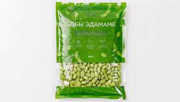 Изображение товара Бобы эдамаме ВкусВилл 300 г замороженные соевые бобы свежие