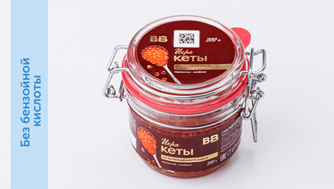 Изображение товара Икра кеты зернистая соленая охладенная 200 г ВкусВилл