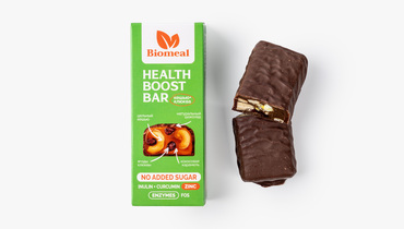 Изображение товара Шоколадный батончик с кокосом, карамелью и клюквой 45 г