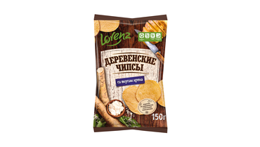 Изображение товара Чипсы картофельные Lorenz Деревенские чипсы со вкусом хрена 150 г
