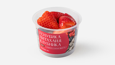 Изображение товара Свежий фруктовый микс голубика питахайя клубника 450 рублей