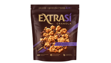 Изображение товара Гранола Extrasi с молочным шоколадом 300 г - полезный завтрак и перекус