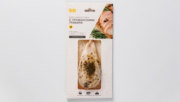 Изображение товара Филе куриной грудки с прованскими травами ВкусВилл 182 г готовое мясное изделие