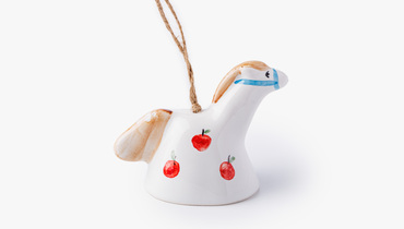 Изображение товара Фаянсовый колокольчик Лошадка с ручной росписью и мелодичным звоном