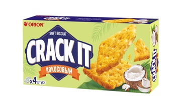 Изображение товара Печенье Orion Crack-it затяжное Кокосовый 72 г