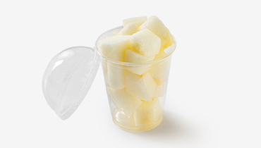 Изображение товара Дыня кубики свежие ВкусВилл 300 г натуральный перекус