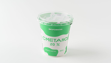 Изображение товара Сметана мдж 20% 300 г