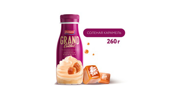 Изображение товара Коктейль молочный Grand Cocktail со вкусом Соленая карамель 4% 260 г