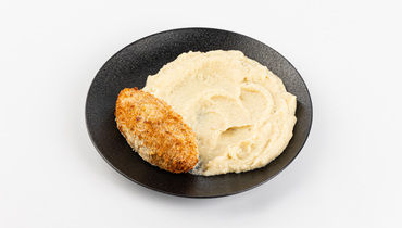 Изображение товара Пюре из цветной капусты с котлетой рыбной в кляре ВкусВилл 295 г