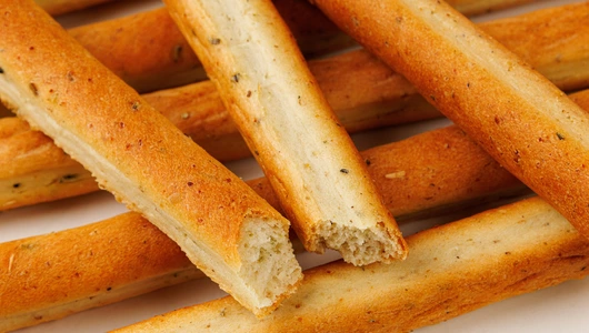 Палочки хлебные "Grissini" с итальянскими травами и морской солью