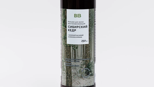 Бальзам для волос восстанавливающий "Сибирский кедр" с молочной кислотой