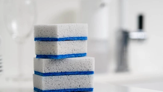 Губка для посуды York Бактерия стоп антибактериальные 10х7х3 см 5 шт