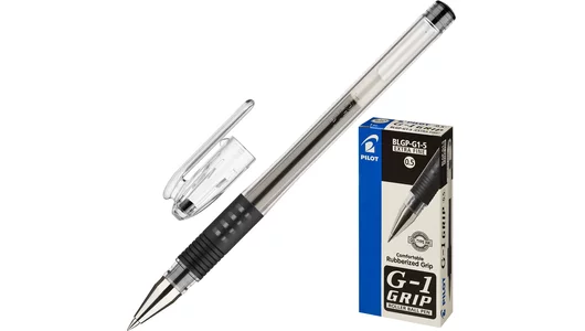 Ручка гелевая Pilot BLGP-G1-5 черная (толщина линии 0,5 мм) (К)