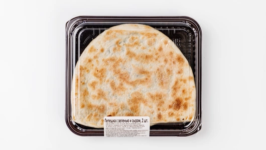 Лепешка с&nbsp;зеленью и&nbsp;сыром, 2 шт