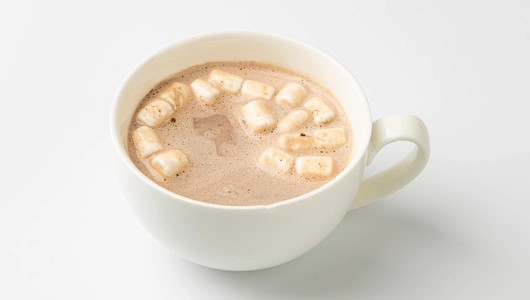 Шоколад горячий "Бомбочка клубничная" с маршмеллоу