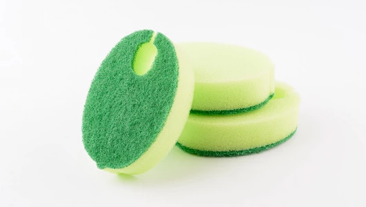 Губки для мытья посуды с фиксацией на кран 3шт