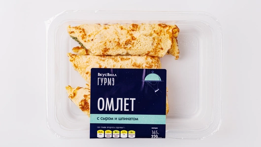 Омлет с сыром и шпинатом Омлет с сыром и шпинатом