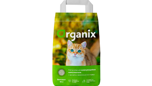 Organix наполнители Комкующийся наполнитель с ароматом свежескошенной травы, 8кг