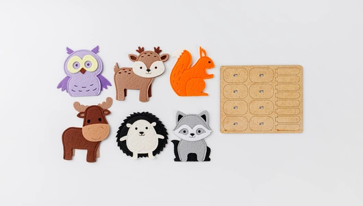 Набор игровой "Пальчиковый театр "Лесные обитатели", ВП