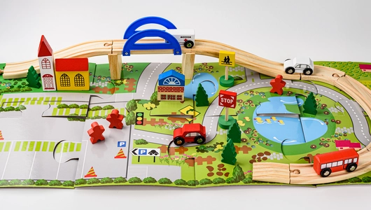 Игрушка из дерева "Автомобильная дорога"