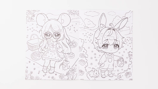 Книжка-раскраска "Фантастический лес"