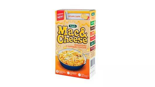 Макаронные изделия Foody Mac&Cheese с вложением соуса Сырный Четыре сыра 143 г