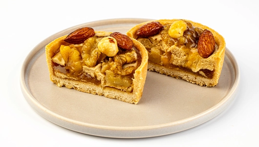 Тарталетка веганская "Карамель с орехами"