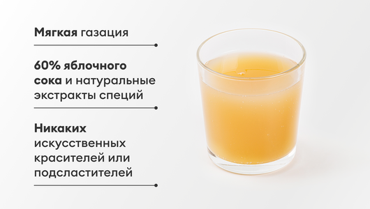 Напиток "Шорли" яблочный с мандарином и пряностями, 330 мл