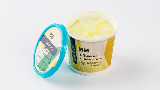 Сорбет "Лимон с цедрой" Сорбет "Лимон с цедрой"