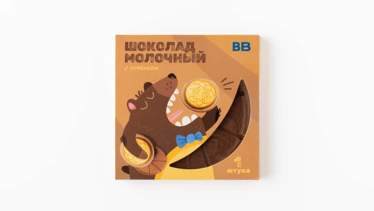 Шоколад молочный с печеньем Шоколад молочный с печеньем