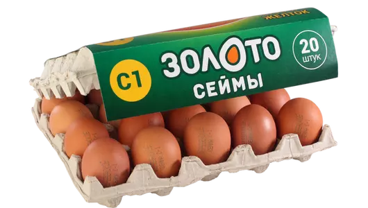 Яйцо куриное С1 Сеймовская ПФ Деревенское 20 шт