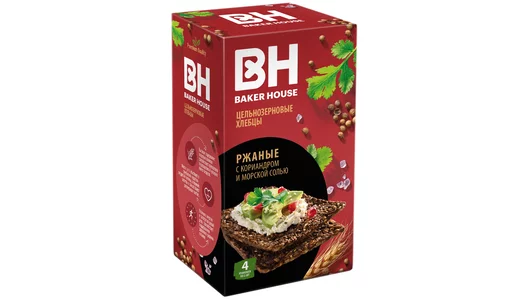 Хлебцы Baker House Скандинавские ржаные цельнозерновые 180 г Хлебцы Baker House Скандинавские ржаные цельнозерновые 180 г