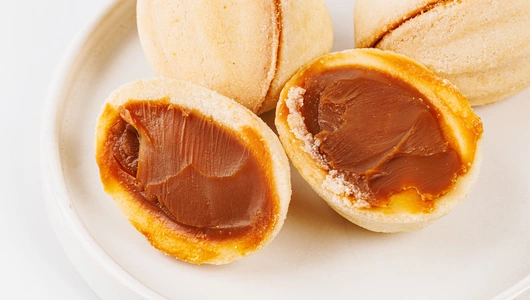 Печенье "Шарик рисовый" с вареной сгущенкой