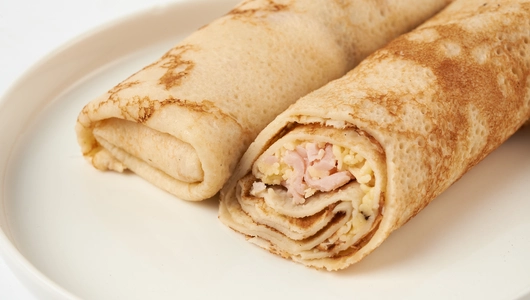 Блины с ветчиной и сыром Блины с ветчиной и сыром